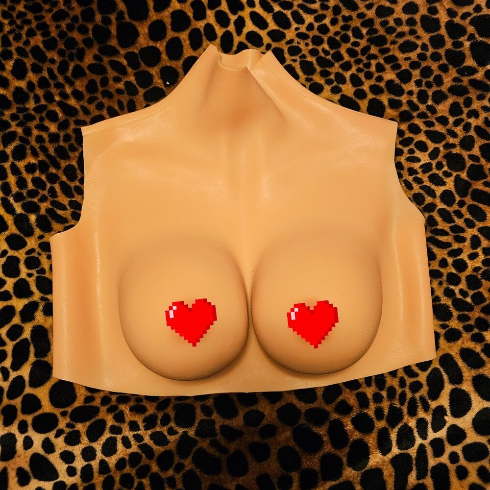 Cosplay Drag Silicone Breastplate
